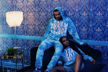 Load image into Gallery viewer, Aqua Force Hoodie - Blue Tie-Dye
