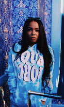 Load image into Gallery viewer, Aqua Force Hoodie - Blue Tie-Dye
